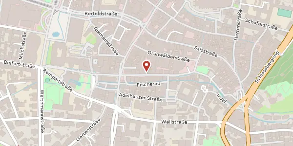 Karte der Umgebung von Gerberau 5a, 79098 Freiburg im Breisgau