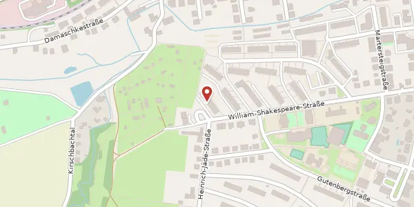 Karte der Umgebung von William-Shakespeare-Straße 46, 99425 Weimar