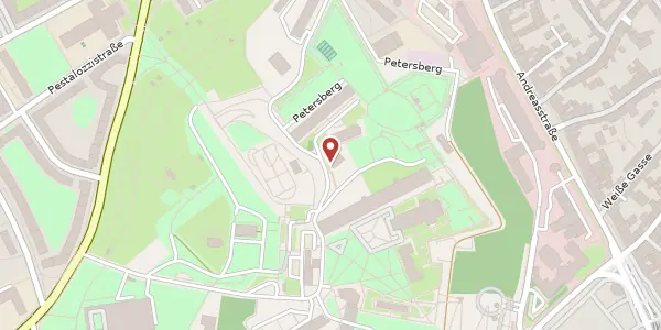 Karte der Umgebung von Petersberg 17, 99084 Erfurt