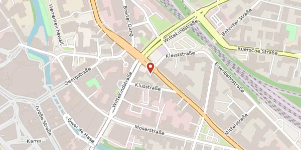 Karte der Umgebung von Goethering 4, 49074 Osnabrück