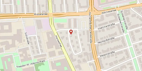 Karte der Umgebung von Stralsunder Str. 1, 60323 Frankfurt