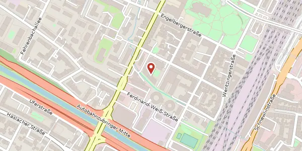 Karte der Umgebung von Stühlingerstraße 38, 79106 Freiburg im Breisgau