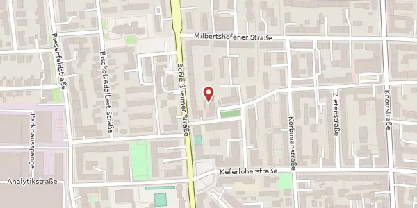 Karte der Umgebung von Piccoloministr. 2 a, 80807 München