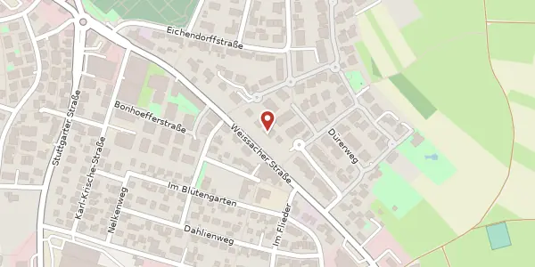 Karte der Umgebung von Weissacher Straße 29, 71522 Backnang
