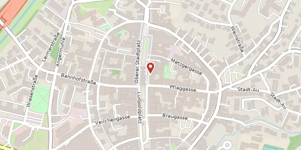 Karte der Umgebung von Oberer Stadtplatz 4, 94469 Deggendorf