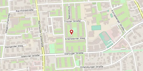 Karte der Umgebung von Allensteiner Weg 1, 37083 Göttingen