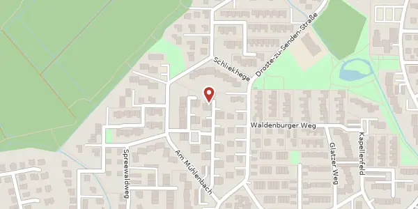 Karte der Umgebung von Am Mühlenbach 34, 48308 Senden