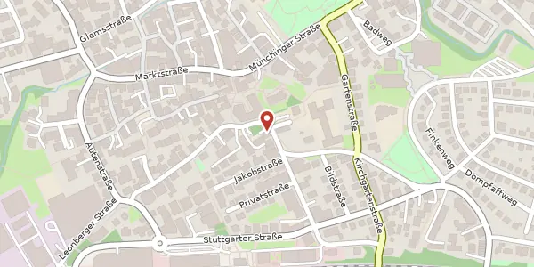 Karte der Umgebung von Gerlinger Straße 4, 71254 Ditzingen