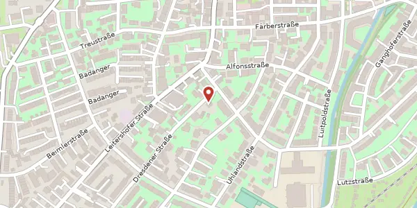 Karte der Umgebung von Hans-Adlhoch-Str. 8 a, 86157 Augsburg
