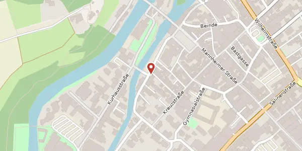 Karte der Umgebung von Roßstraße 25, 55543 Bad Kreuznach