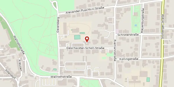 Karte der Umgebung von Geschwister-Scholl-Straße 15, 99734 Nordhausen