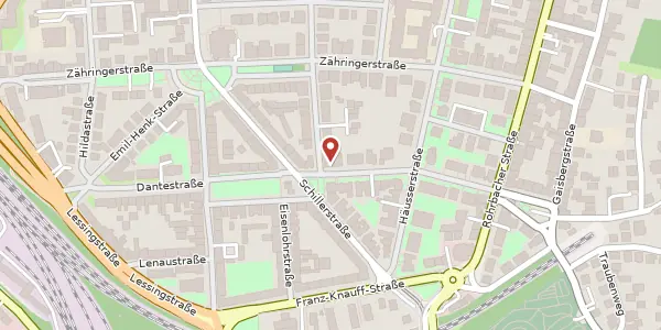 Karte der Umgebung von Dantestraße 24, 69115 Heidelberg