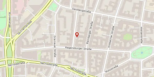 Karte der Umgebung von Kulmbacher Straße 3, 10777 Berlin