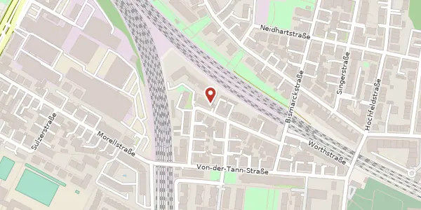 Karte der Umgebung von Werderstr. 22, 86159 Augsburg