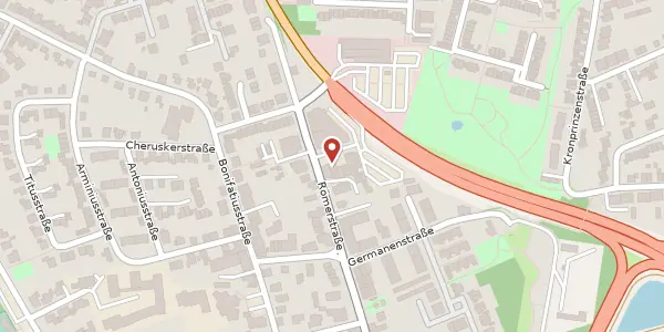 Karte der Umgebung von Römerstr. 426 b, 47441 Moers