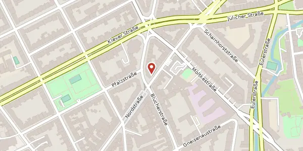 Karte der Umgebung von Münsterstr. 2, 40477 Düsseldorf