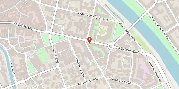 Karte der Umgebung von Herzog-Max-Str. 1, 96047 Bamberg