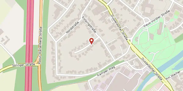 Karte der Umgebung von Hermann-Milde-Str. 5, 51379 Leverkusen