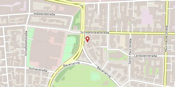 Karte der Umgebung von Bavariaring 4-6, 80336 München