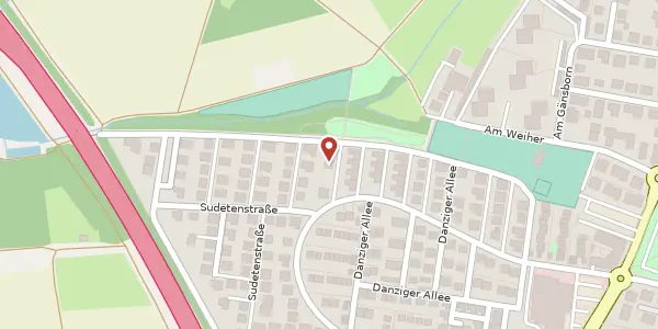 Karte der Umgebung von Danziger Allee 86, 65239 Hochheim
