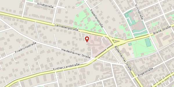Karte der Umgebung von Lennebergstraße 5b, 55124 Mainz