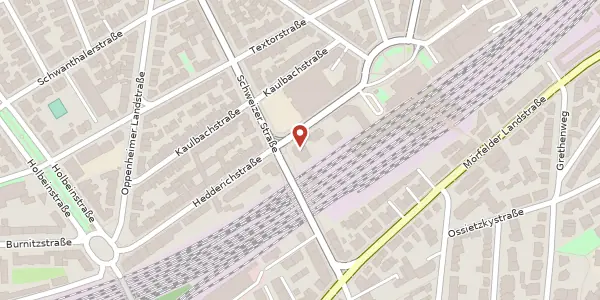 Karte der Umgebung von Hedderichstr. 63, 60594 Frankfurt