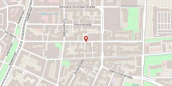 Karte der Umgebung von Hermannstr. 38, 33602 Bielefeld