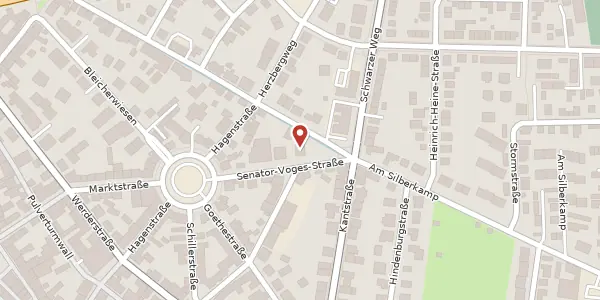 Karte der Umgebung von Senator-Voges-Straße 5, 31224 Peine