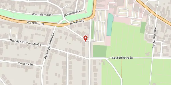 Karte der Umgebung von Friedensstr. 13, 06618 Naumburg