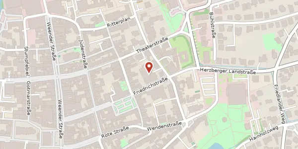 Karte der Umgebung von Friedrichstraße 1, 37073 Göttingen