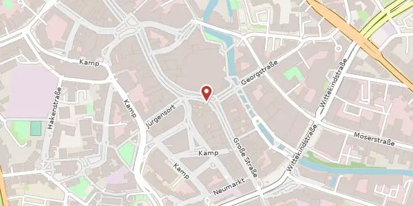 Karte der Umgebung von Große Str. 71, 49074 Osnabrück
