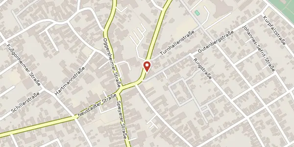 Karte der Umgebung von Ludwigshafener Straße 12, 67112 Mutterstadt