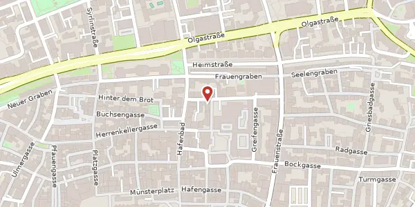 Karte der Umgebung von Rosengasse 8, 89073 Ulm/Donau