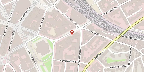 Karte der Umgebung von Theaterstraße 7, 30159 Hannover