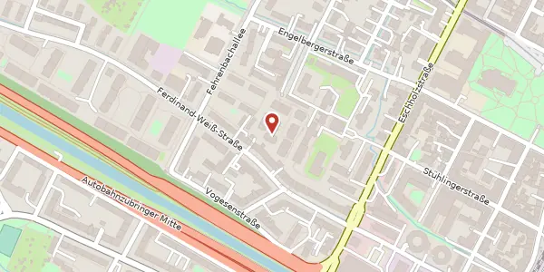 Karte der Umgebung von Engelbergerstraße 43 D, 79106 Freiburg im Breisgau