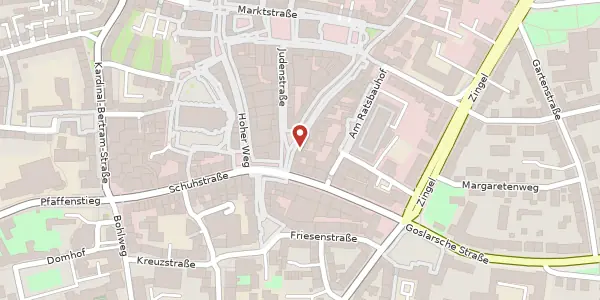 Karte der Umgebung von Scheelenstraße 13, 31134 Hildesheim