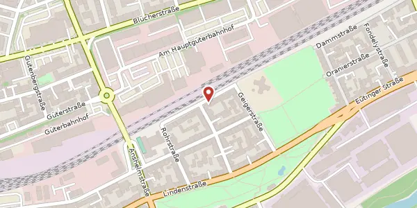 Karte der Umgebung von Dammstraße 9, 75175 Pforzheim