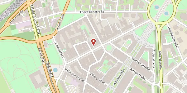 Karte der Umgebung von Königstraße 7, 01097 Dresden