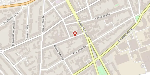 Karte der Umgebung von Scheffelstr. 14, 50935 Köln