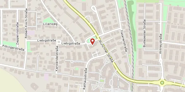 Karte der Umgebung von Pittingerplatz 4, 82008 Unterhaching