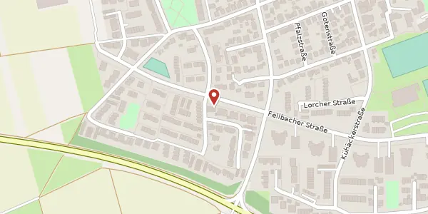 Karte der Umgebung von Kornwestheimer Straße 13, 71640 Ludwigsburg