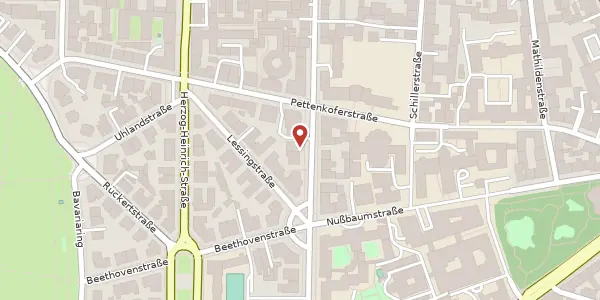 Karte der Umgebung von Goethestr. 52, 80336 München