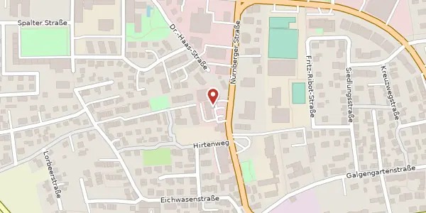 Karte der Umgebung von Nürnberger Str. 39, 91126 Schwabach