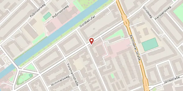 Karte der Umgebung von Semperstr. 24, 22303 Hamburg