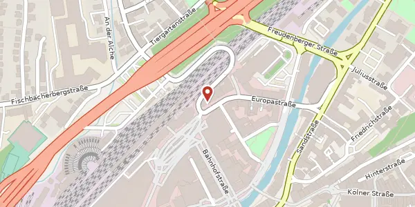 Karte der Umgebung von Europastr. 1, 57072 Siegen
