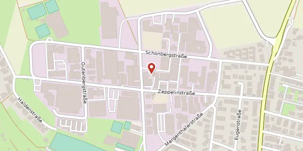 Karte der Umgebung von Zeppelinstraße 20, 73760 Ostfildern
