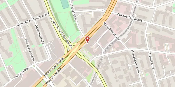 Karte der Umgebung von Hamburger Straße 118, 22083 Hamburg