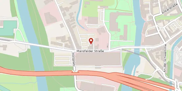Karte der Umgebung von Mansfelder Str. 48, 06108 Halle (Saale)