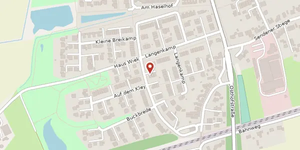 Karte der Umgebung von Langenkamp 123, 48163 Münster