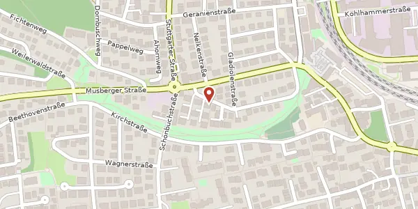 Karte der Umgebung von Narzissenstraße 25, 70771 Leinfelden-Echterdingen